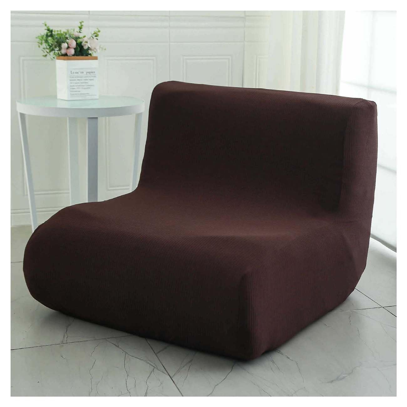 Elysysrl #7 Armless Sofa Cover Lazy Floor Armless Chair Slipcover Folding Sofa Bed Cover Non-Armrest Furniture Protector Without Armrests For Kids Dog Cat (Color : )