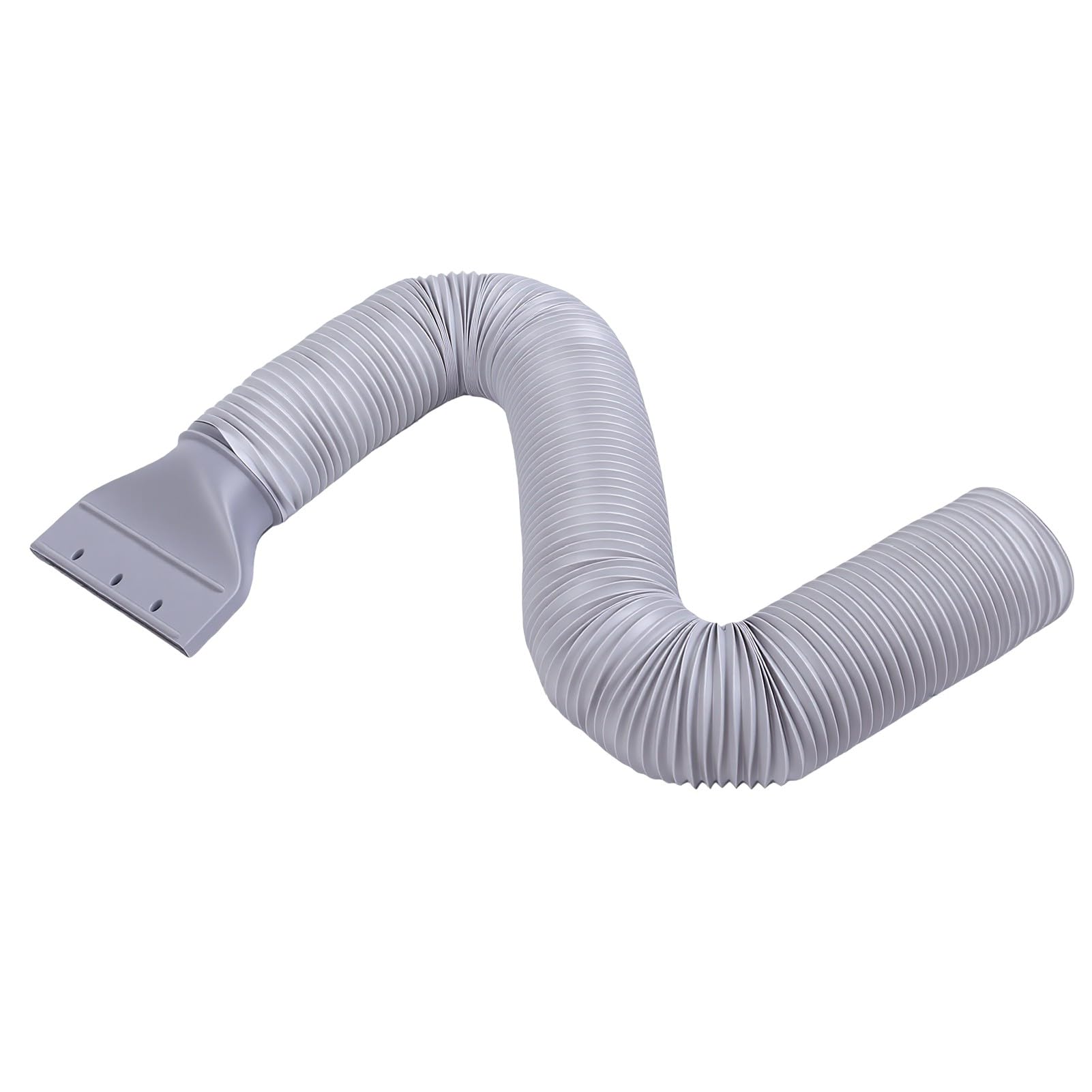Kit Tubo Flessibile CA Portatile, Ugello Piatto da 1 Pollice | Acciaio inossidabile PVC, doppia filettatura 5,12 pollici 5,9 pollici, tubo flessibile in filo di acciaio 5,9x59 pollici,