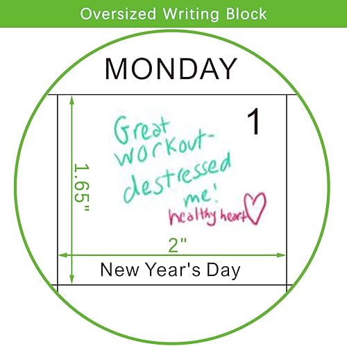 Miniatura 3 de Calendario de pared 2024-2025 14.75 x 11.5 pulgadas, enero 2024 a junio 2025, calendario de 16 meses 2024, encuadernación de doble alambre + gancho