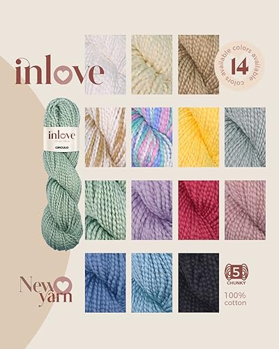 Miniatura 3 de Circulo Inlove 1317 - Hilo grueso, 100% algodón brasileño, hilo para ganchillo suave, hilo para tejer y tejer, hilo de ganchillo, paquete de 1