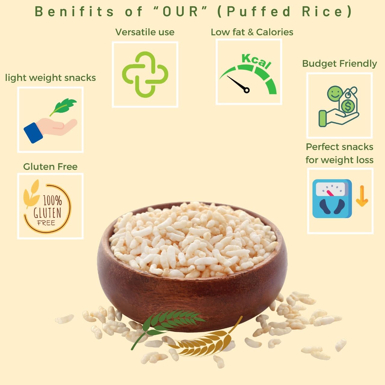 Dakkhan Special Murmura Puffed Rice - Light, Crispy, Gluten-Free Snack, 200g Pack | Perfect for Bhel Puri, Chivda & Healthy Snacking 2