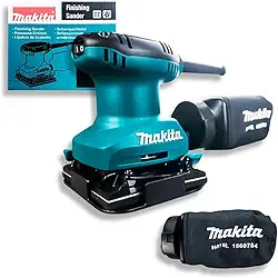 MAKITA Lixadeira Orbital BO4557 14000 OPM Compacta E Ergonômica Para Marcenaria C/Empunhadura Emborrachada E Coletor De Pó - 110v