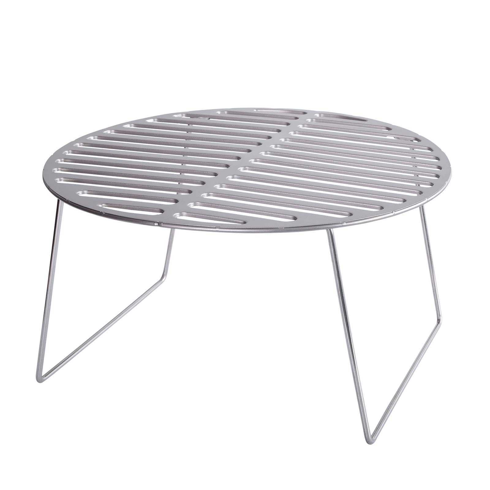 Boundless VoyageTitanium BBQ Grill Net with Folding Legs Outdoor Camping Hiking Grill Grate Ultralight Barbecue Charcoal Gridiron