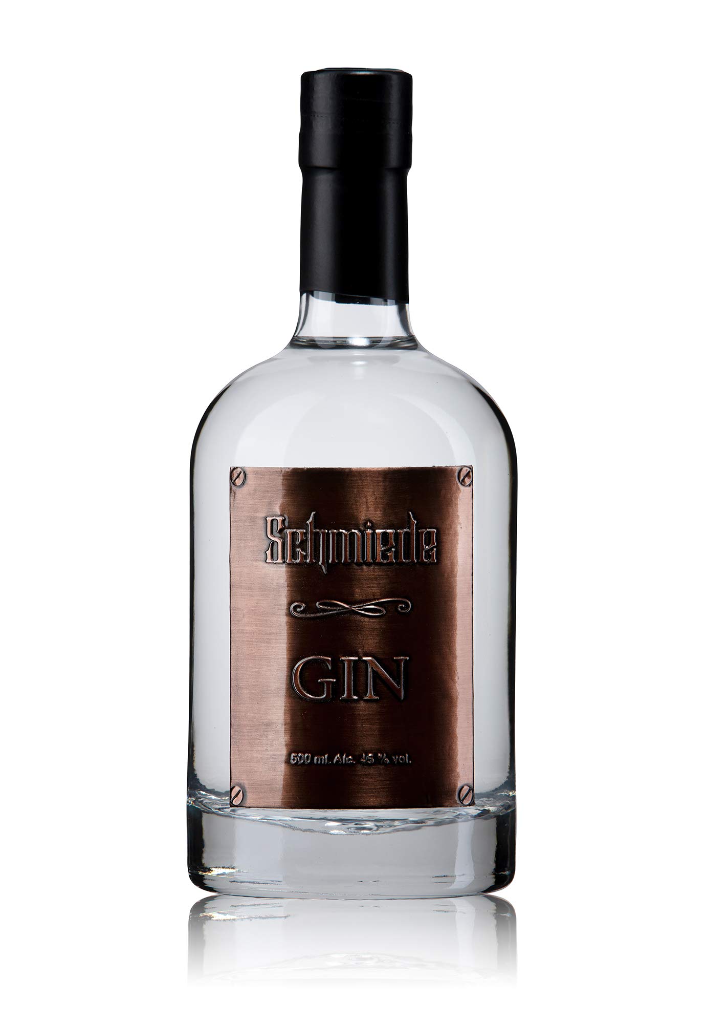 Schmiede Mosel Dry Gin - Steilster Gin IWSC Silver Edelmanufaktur Kupferetikett Deutschland (0,5l | 45,0%vol.)