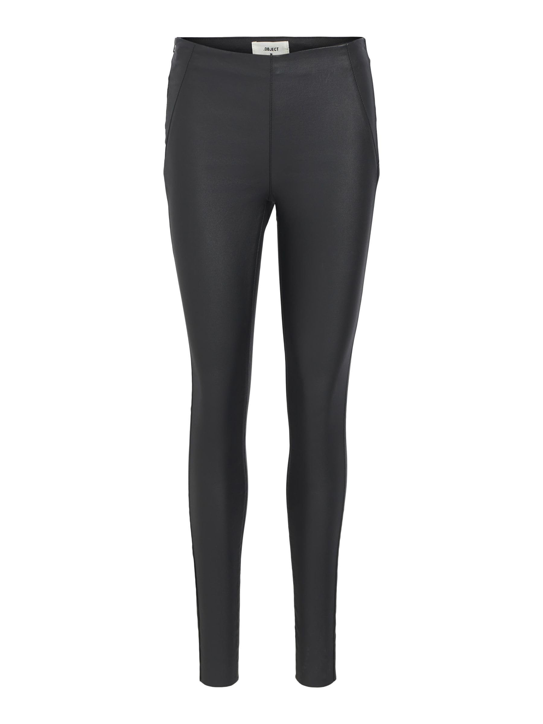 Object Objbelle Mw Coated Legginsy Noos - Leginsy Kobiety