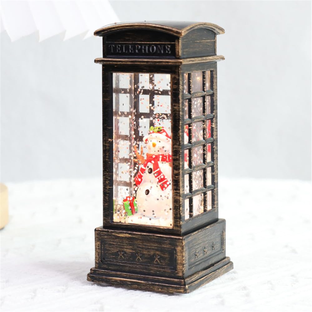 Nuziku G Led Electronic Snow Lobe Lantern With Water Filled, Battery Operated, Litter Christmas Lights For Party Decor