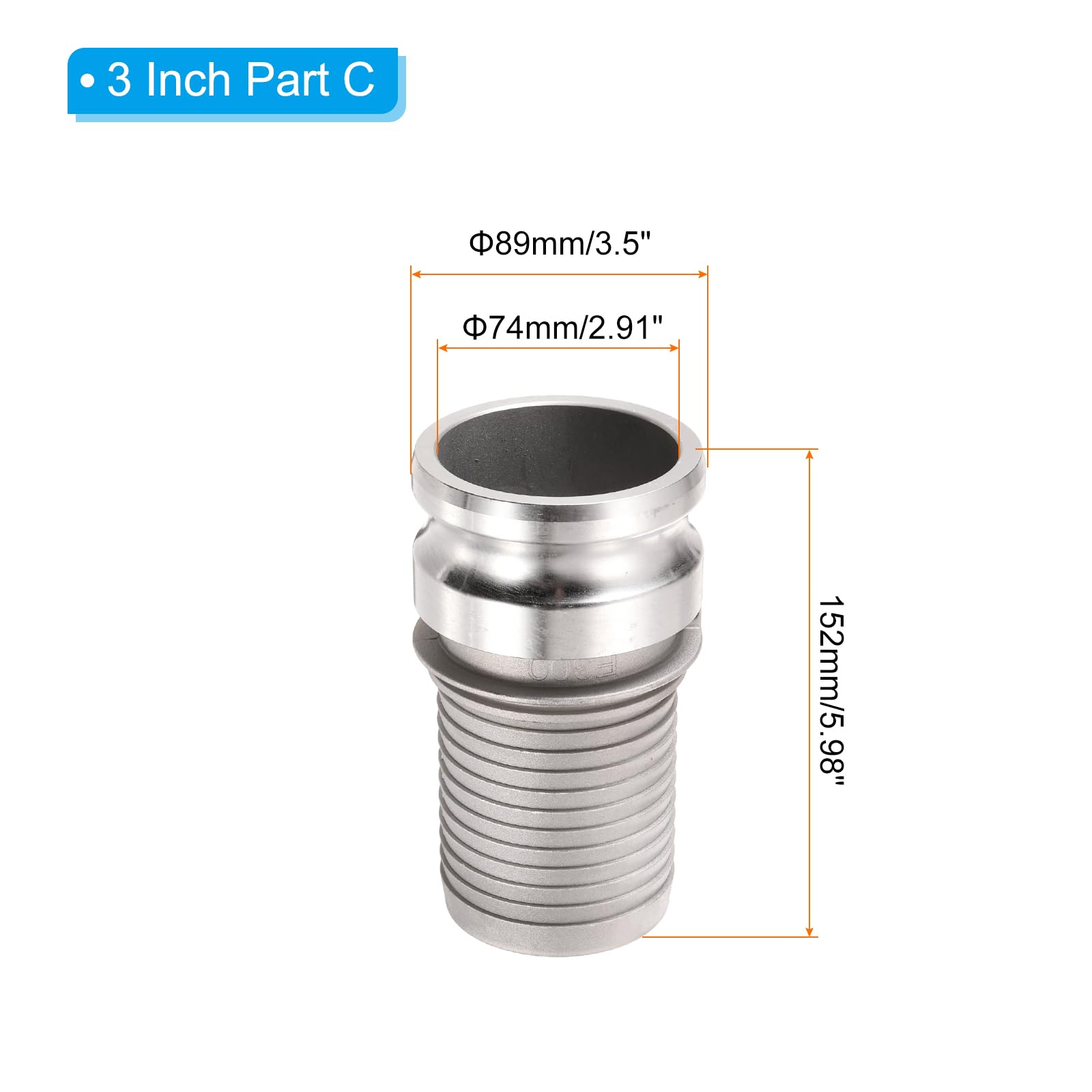 PATIKIL Paquete de 2 accesorios de bloqueo de leva de aluminio, adaptador macho x rosca NPT hembra, acoplamiento de desconexión rápida, accesorio de manguera de bloqueo de leva, resistente a la