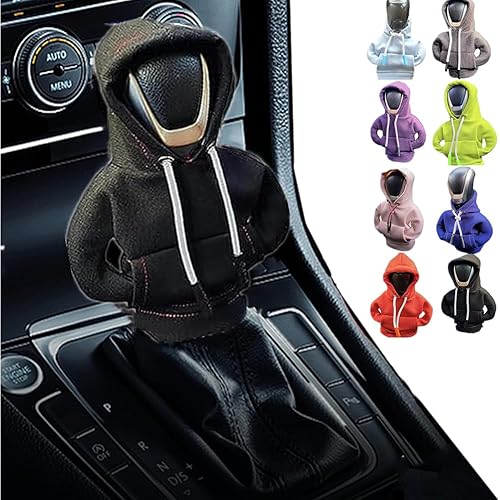 Miniatura 7 de 5 sudaderas con capucha para palanca de cambios de automóvil, divertida perilla de palanca de cambios, suéter para invierno, funda de palanca de