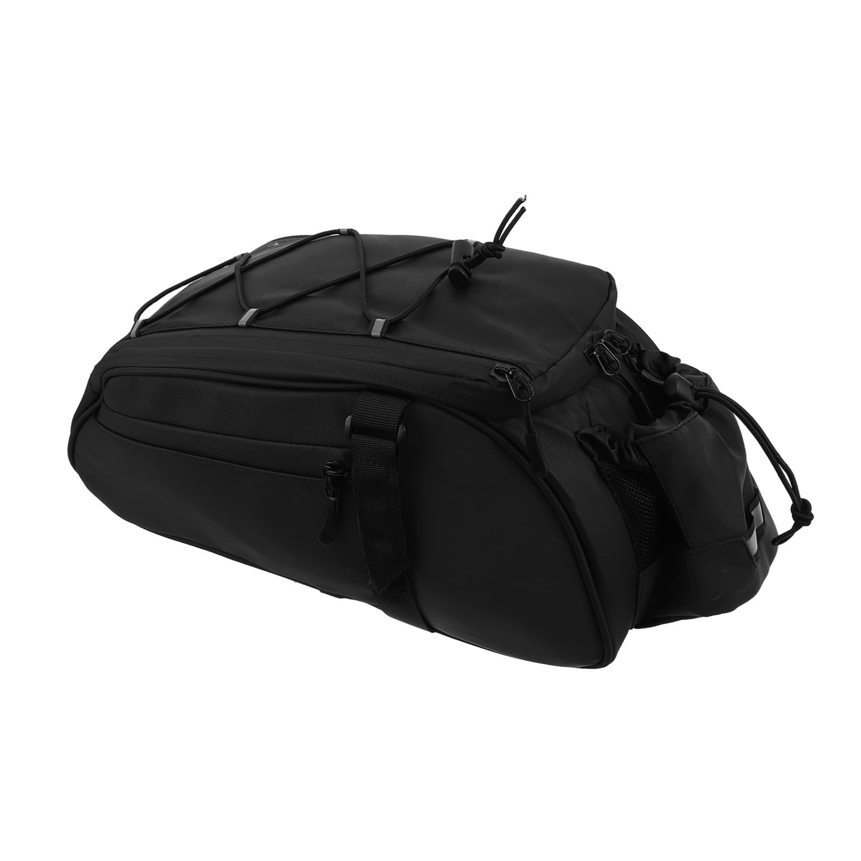 BESPORTBLE Borsa da Telaio per Bicicletta per Portapacchi Posteriore per Attrezzatura da Ciclismo per Dispositivi Elettronici per Viaggio Nera Adatta per Città e Fuoristrada