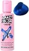 Crazy Colour Semi Permanent Hair Dye By Renbow Sky Blue No.59 100ml Box of 4