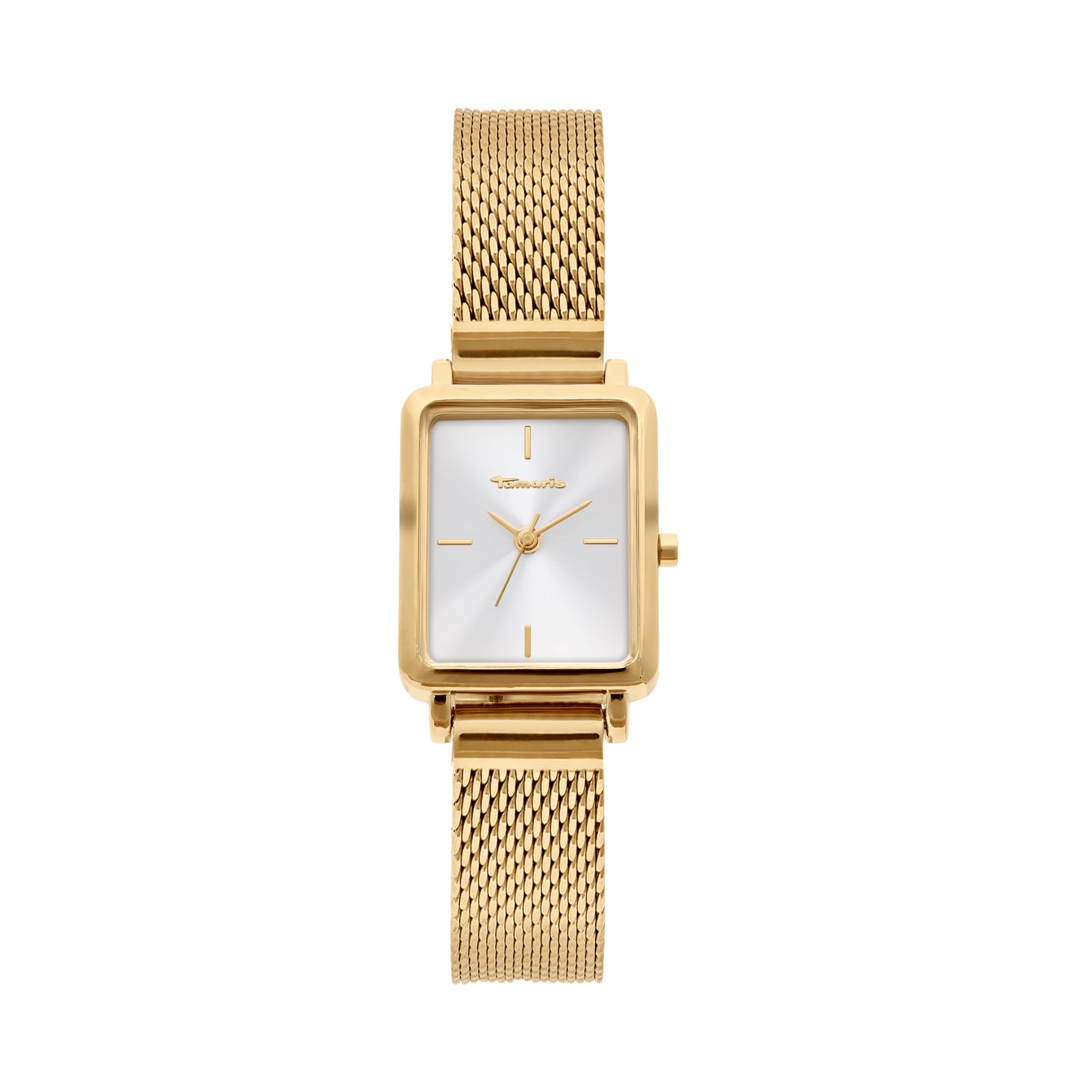 Tamaris Ladies Watch - Elegant Ladies Wristwatch with Slim, Self-Adjustable Stainless Steel Mesh Strap, 3ATM Water Resistant