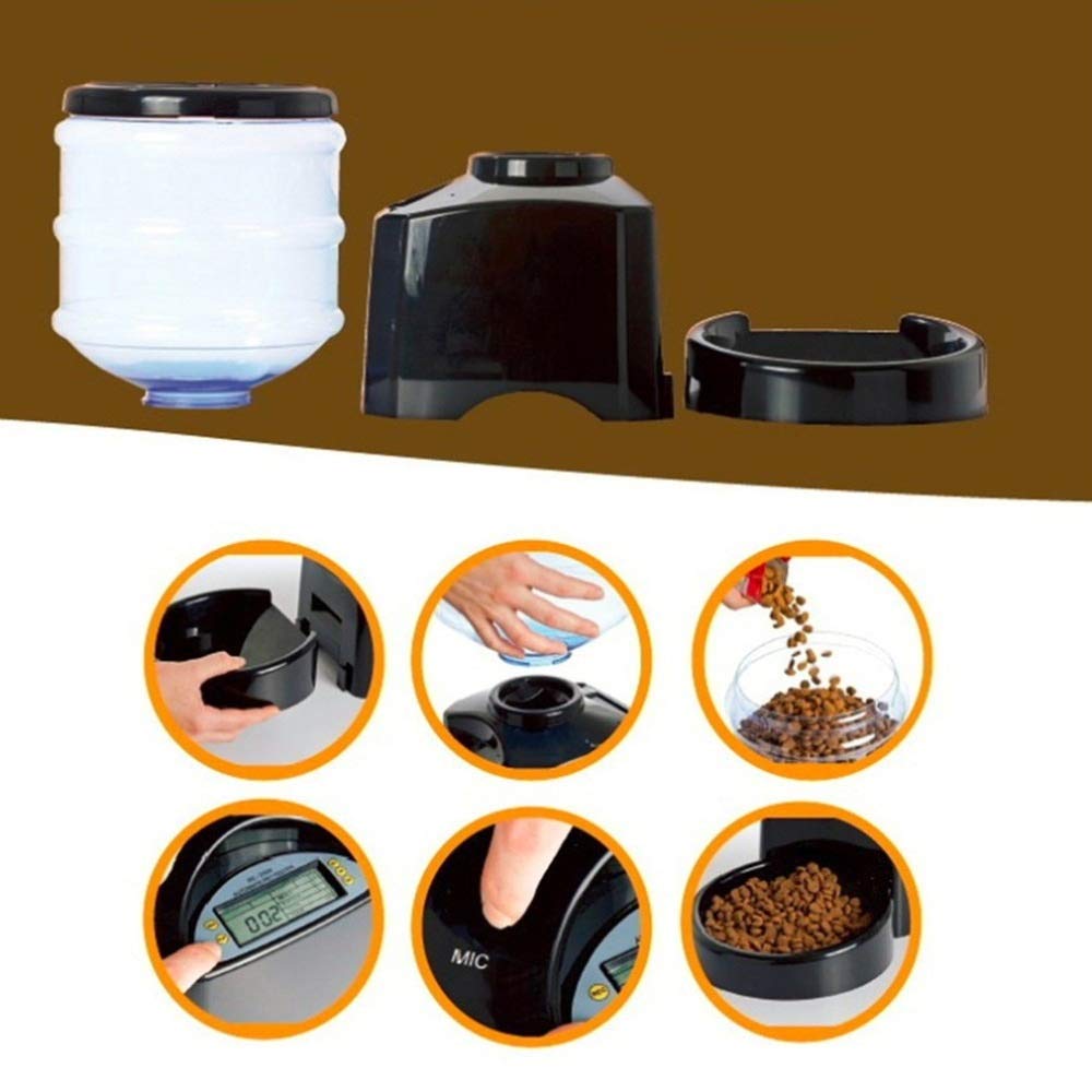 "N/A" EUtoptrader Mangeoire pour Animaux de Compagnie,Distributeur Automatique de Nourriture Distributeur de Croquettes Gamelle pour Chat Chien Animaux Domestiques