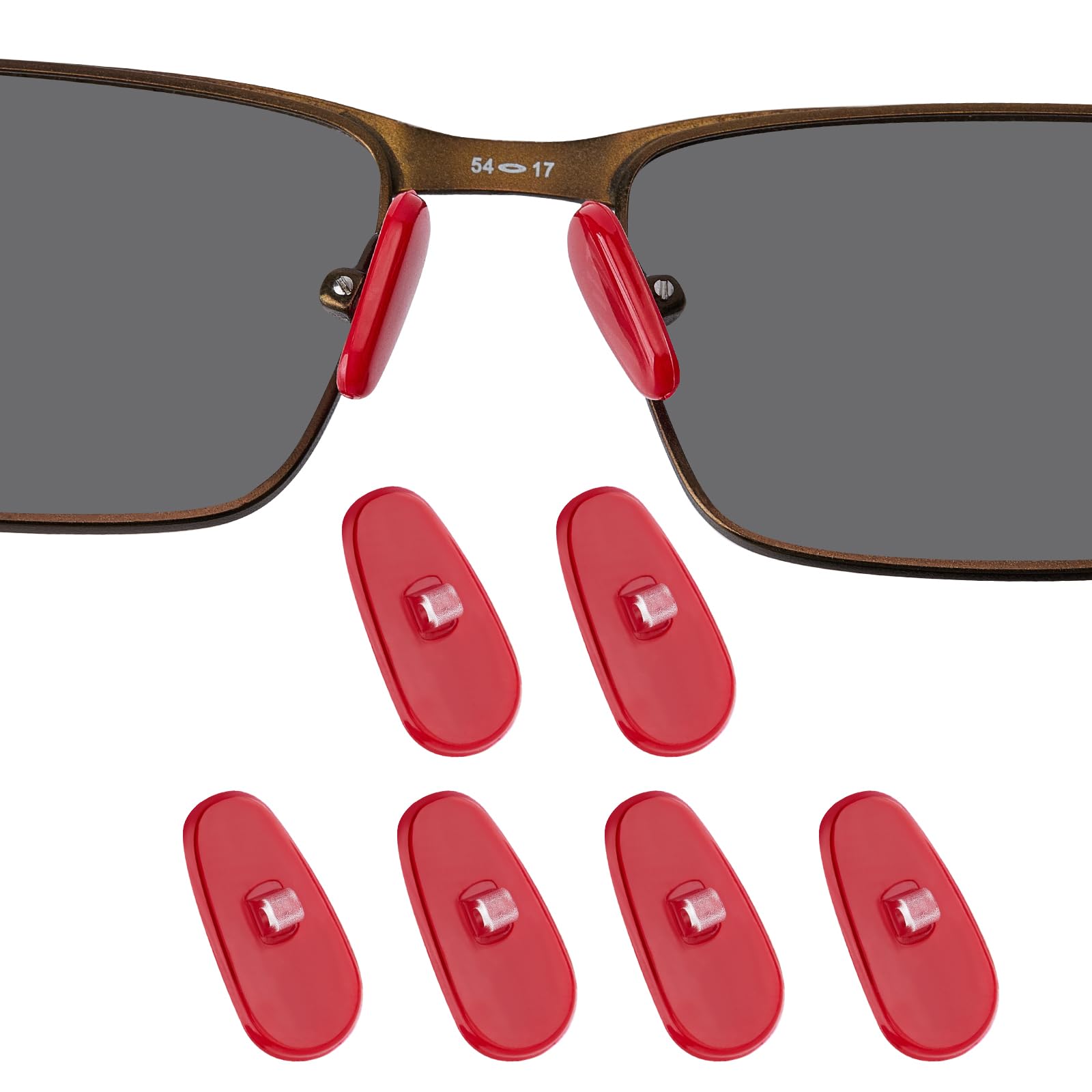 DROGO Silicone Replacement Nose Pads for Oakley Eyeglass/Sunglass Conductor 6 OO4106/Conductor 8 OO4107/Savitar OO6047