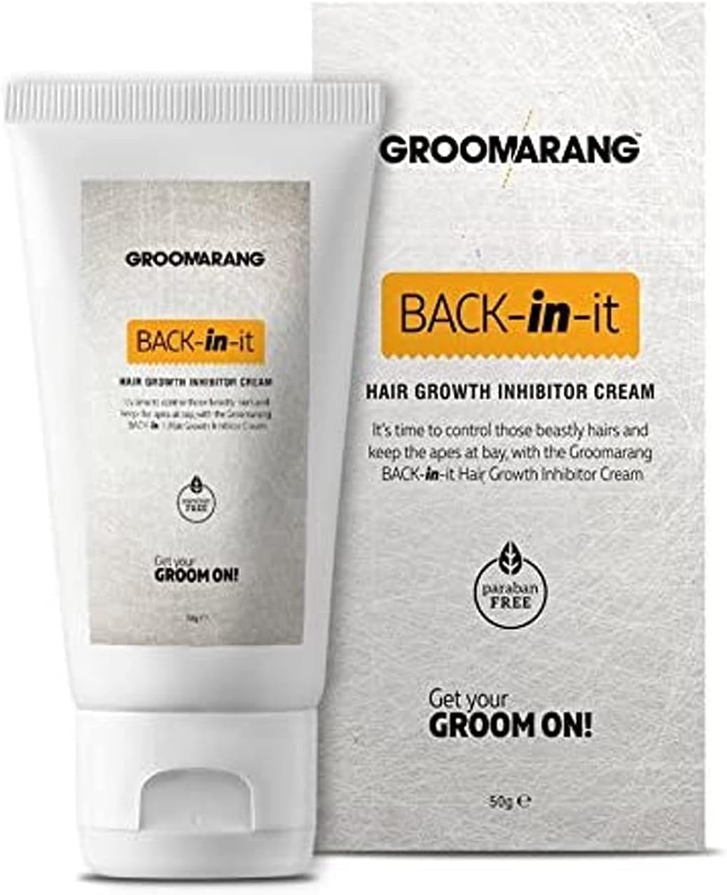 Hair Growth Inhibitor Cream - Permanent Body and Face Hair Removal - Modern Day Ant Egg Cream - Back In It - Paraben Free Hair Remover for Face and Body - Made in UK - 50G