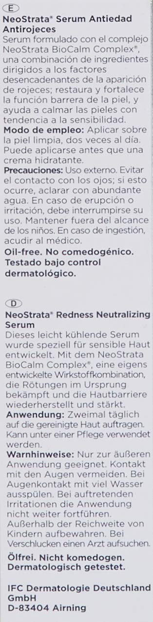 NeoStrata Restore Siero Neutralizzante Anti-Rossore, 29 g