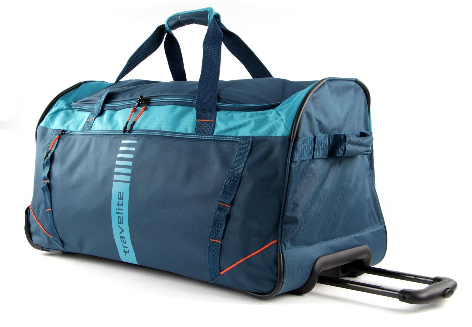 travelite trolley travel bag with wheels, sports bag BASICS ACTIVE, large travel holdall with wheels in fresh design, 71 cm, 86 liters