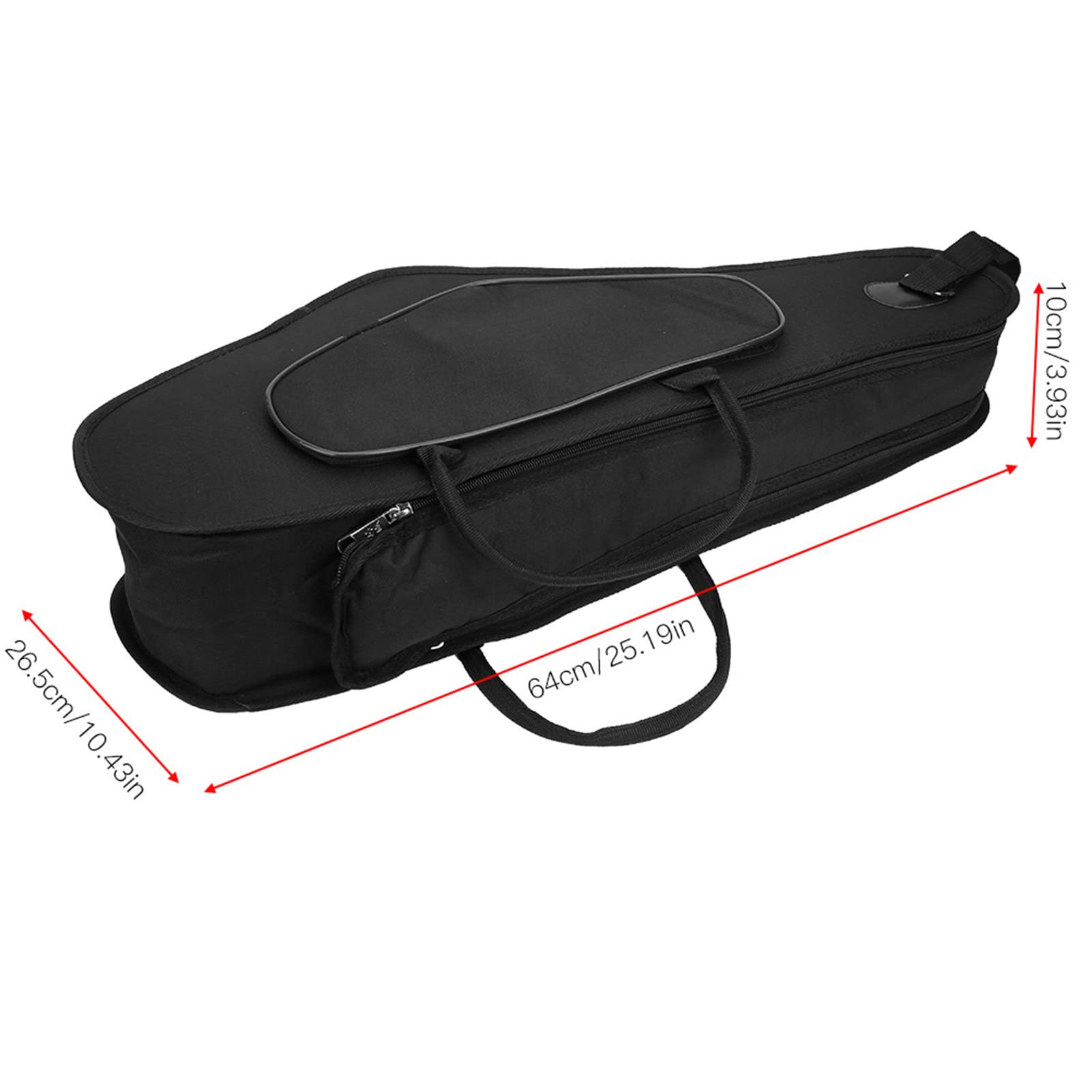 Yinhing Mochila Estuche para saxofón EB y Al, Bolsa de Transporte con Forro Interior Suave, diseño ergonómico con Acolchado y Compartimentos organizados, Ideal para músicos y Estudiantes