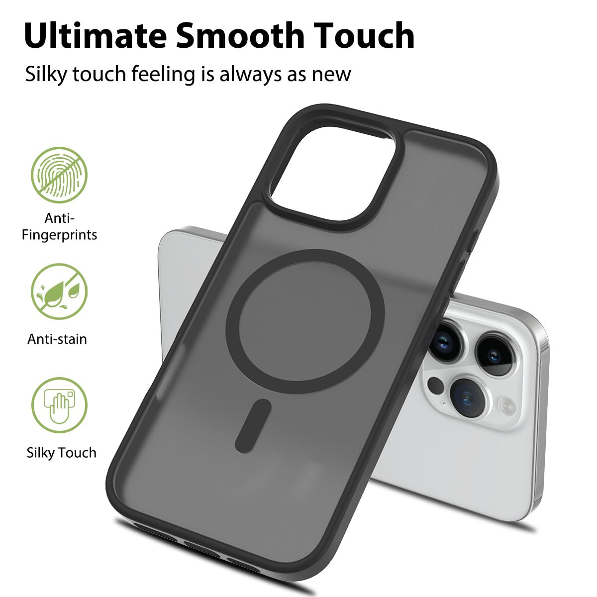 Amazon.co.jp: iPhone 14 Pro 用 ケース MagSafe対応 半透明 薄型 軽量