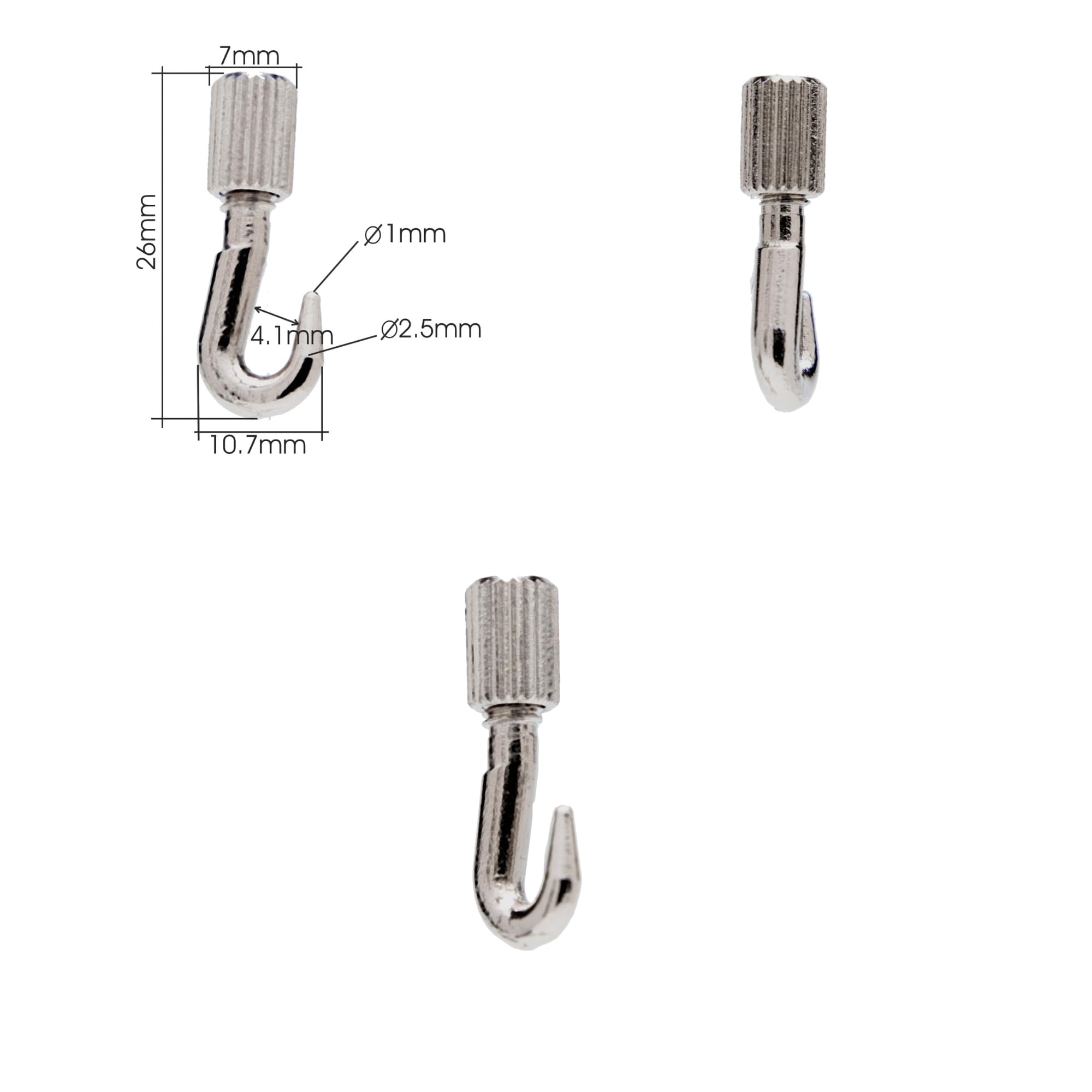 Ganchos para colgar cuadros | Soporte para techo regulable | Incluye taco expansivo | Nylon 2 m + gancho Fast | Soporta hasta 9 kg | Ideal para hogar o escaparates (10 unidad)