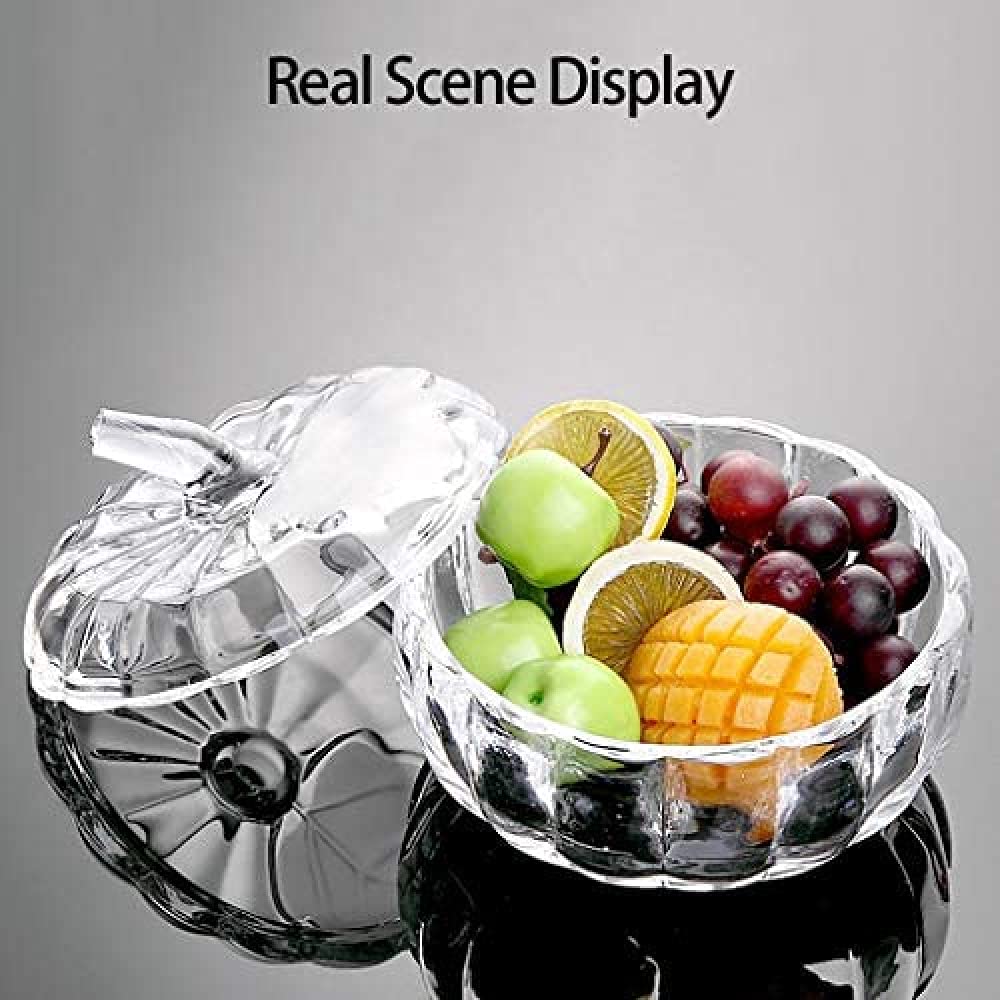 TSTSM Glas-Obstschalen-Abdeckung, Krbis-Obstkorb, Glas-Bonbonbecher,  Trockenobst-Teller Kann Sigkeiten/Obst/Trockenfrchte Aufbewahren,  Geeignet Fr Geburtstag/Hochzeit/Club-1pcs : Amazon.de: Kche, Haushalt &  Wohnen