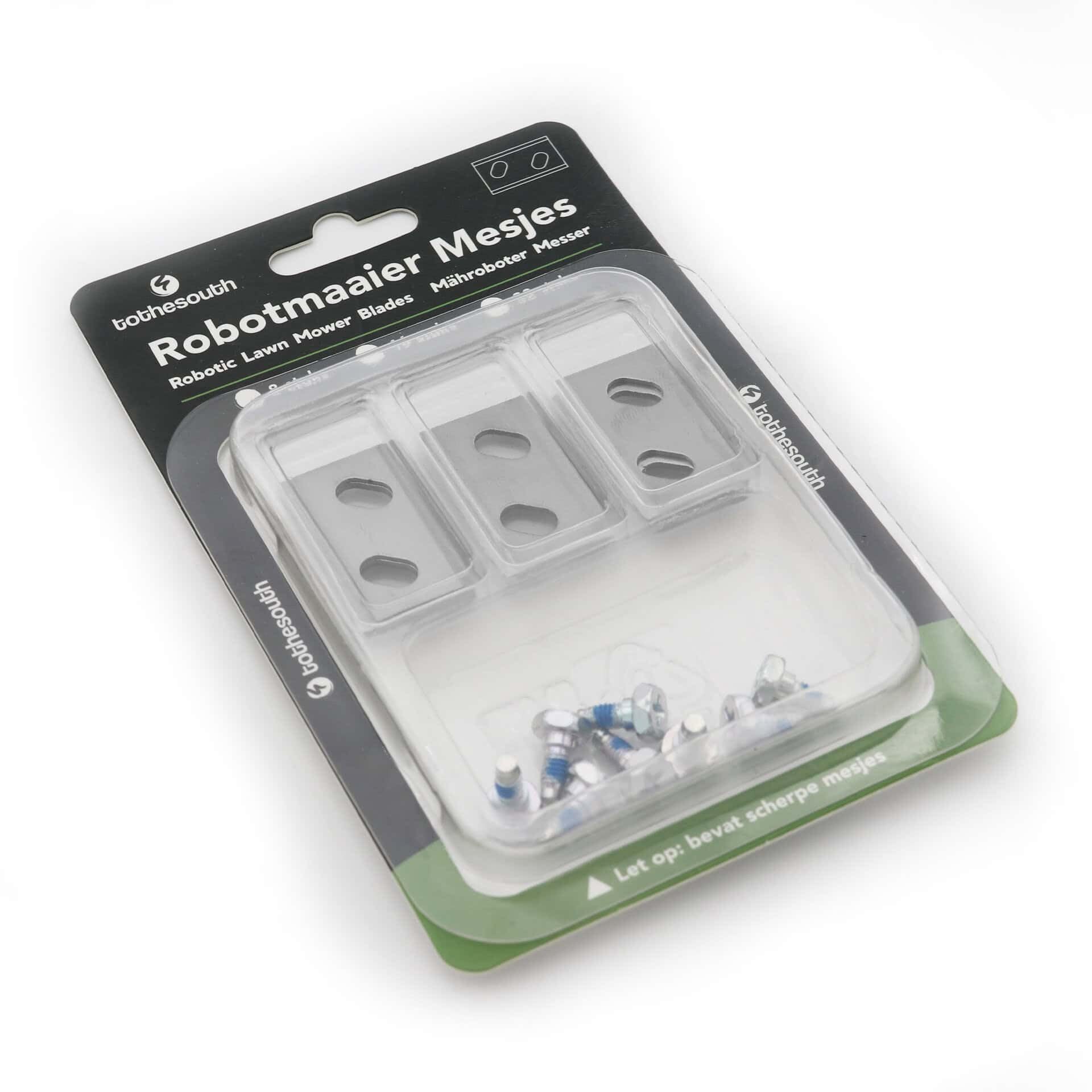 64x To the South® Robot tagliaerba lame acciaio adatto per Robomow RK1000 64x