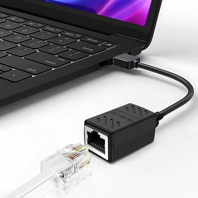 Acoplador Ethernet RJ45 hembra a hembra paquete 6 unidades miniatura 7