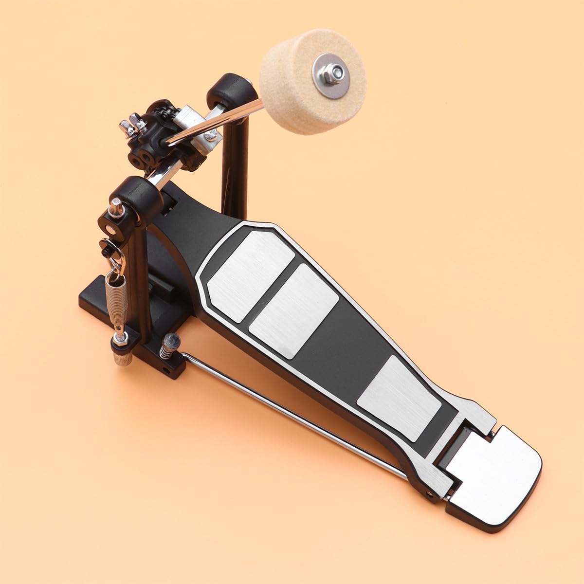 Cabilock Pedal de Batería de Metal Profesional Excelente Sensación al Pisar para Batería Jazz de Percusión, Adecuado para Bateristas Expertos