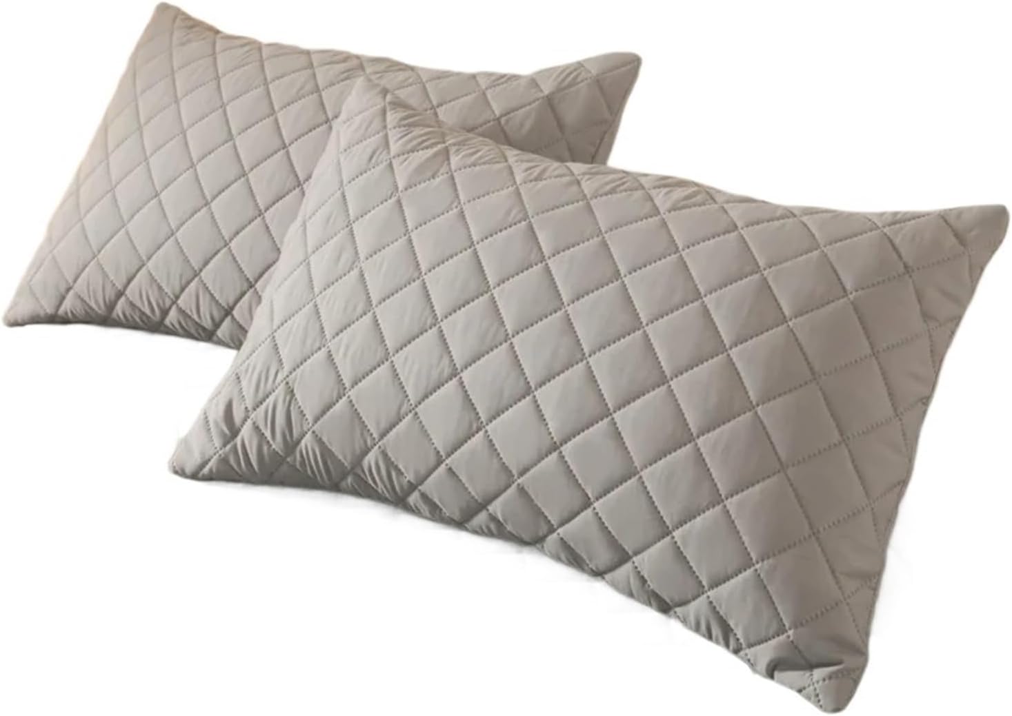Waterproof Pillowcase, Excluding Pillows 48x74cm ，for Bedroom,Pillow Cover for Home(Black)