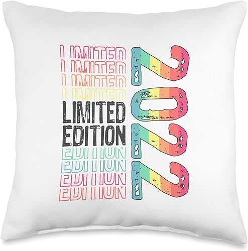 Miniatura 1 de Limited Edition Vintage 2022 Retro Birthday Throw Pillow
