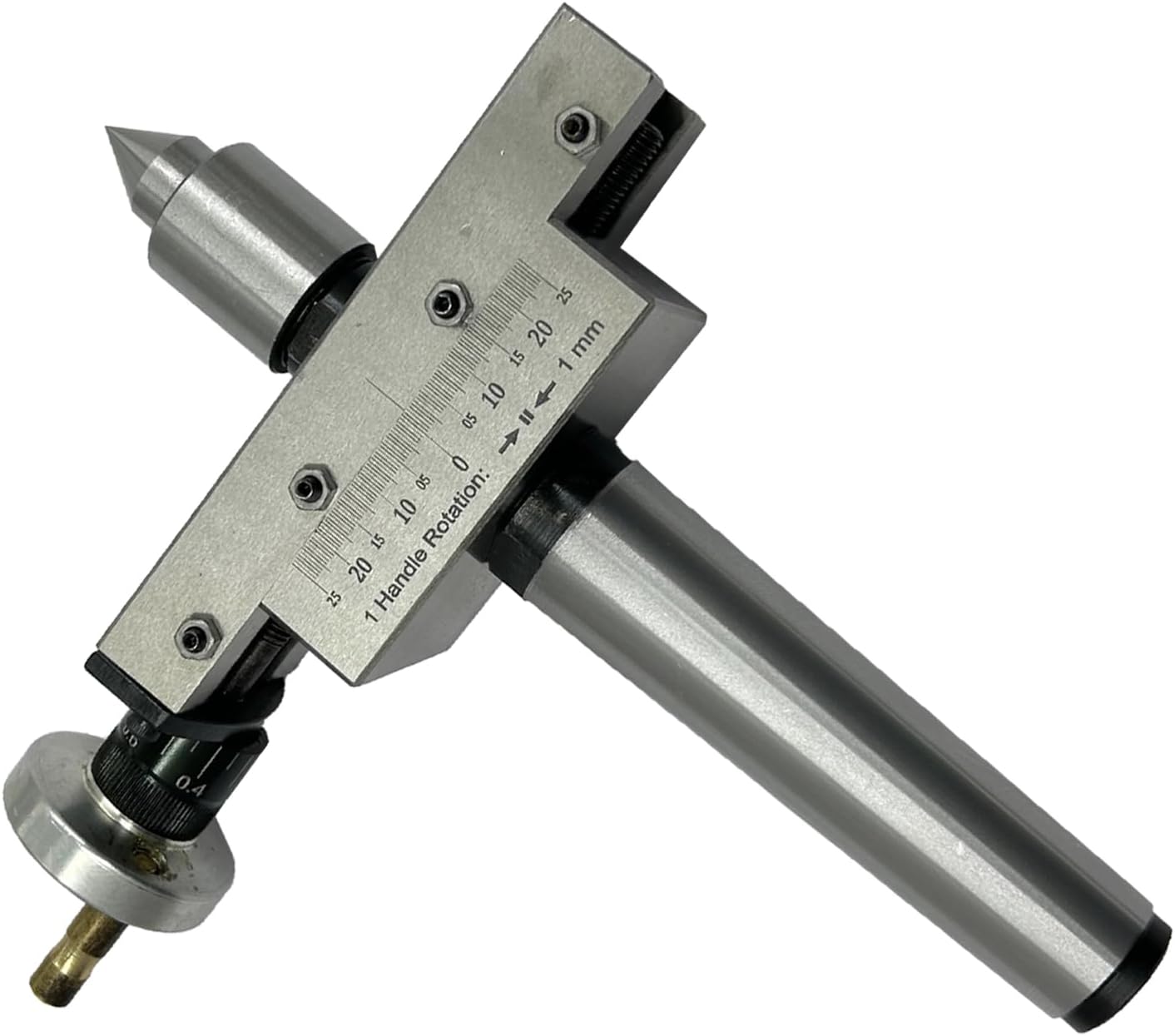 MachEl Advanced Taper Turning Attachment with Revolving Live Center for Lathe Machines - Metric (Morse Taper 3MT)