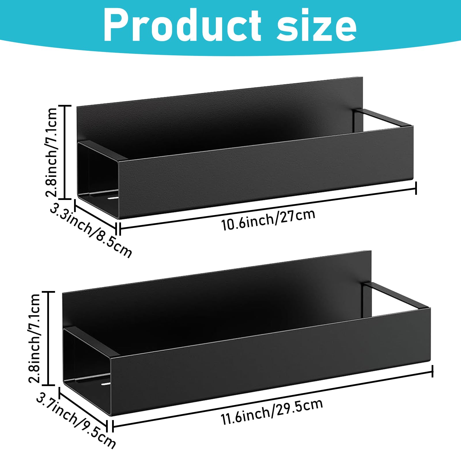 YEXEXINM 2 botes de espray magnéticos, soporte para latas para botellas de spray, color negro, soporte para latas de aerosol, soporte para taller para latas de aerosol, estantería