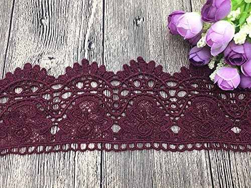 9CM Width Europe Crown pattern Inelastic Embroidery Lace Trim,Curtain Tablecloth Slipcover Bridal DIY Clothing/Accessories.(2 yards in one package) (White)
