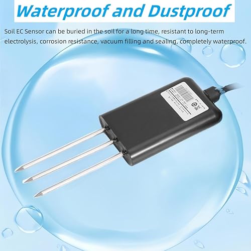 Miniatura 5 de Ita Nest RS485 Impermeable Suelo Salinidad EC Sensor Transmisor Conductividad Suelo Conductividad Probador