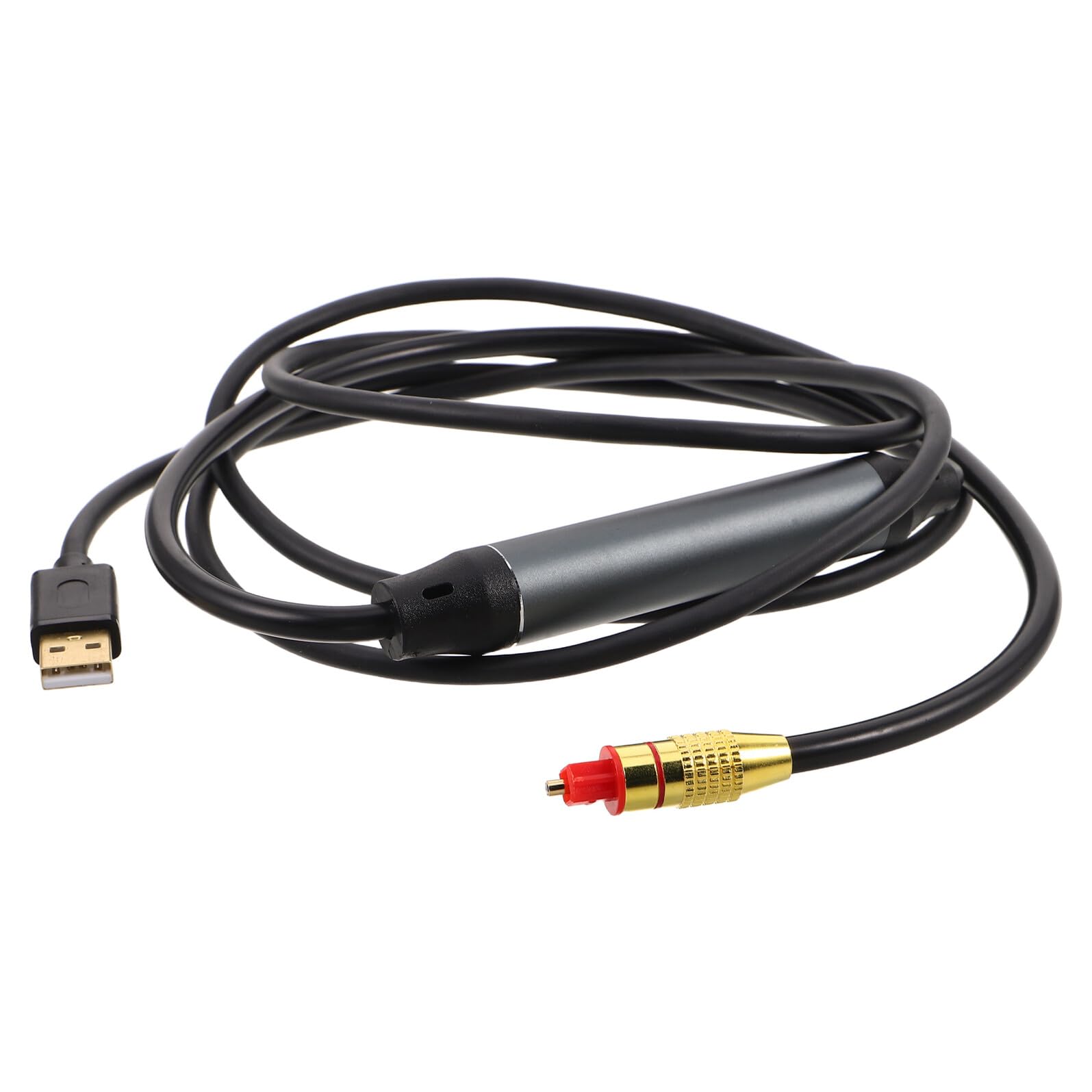 COHEALI Cavo Convertitore Audio USB Ottico Plastica Nera per Laptop e Computer Qualità Audio Lossless e Connettività Versatile