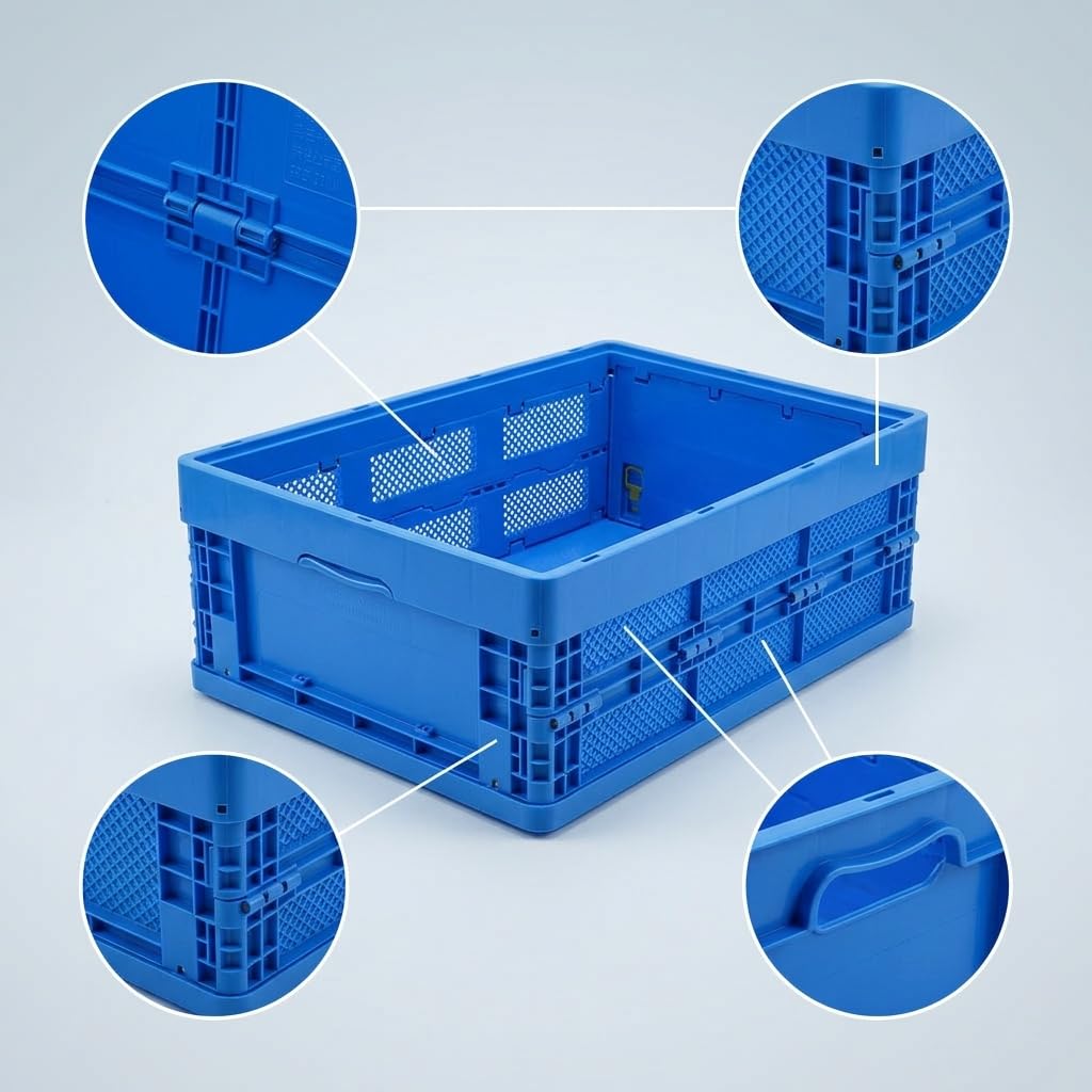 Caisse Stockage Pliable PP 30 kg, 600-310 sans couvercle