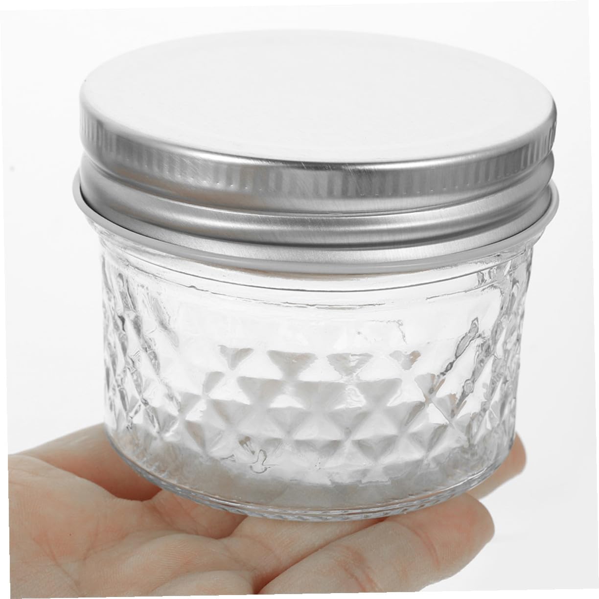 Toyvian 120ml Durchsichtige Honigspender aus Glas mit Deckel Leicht zu Reinigen und Nachzufüllen Geeignet für Hotel und Einkaufzentrum