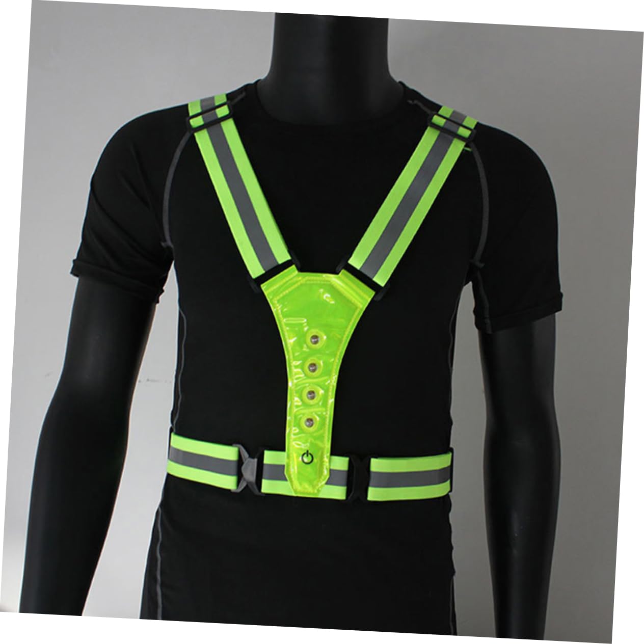 Uonlytech 3pièces Gilet Réfléchissant Led Ajustable Haute Visibilité Pour Course Nocturne Cyclisme Et Randonnée Équipement De Sécurité Extérieur Fluo