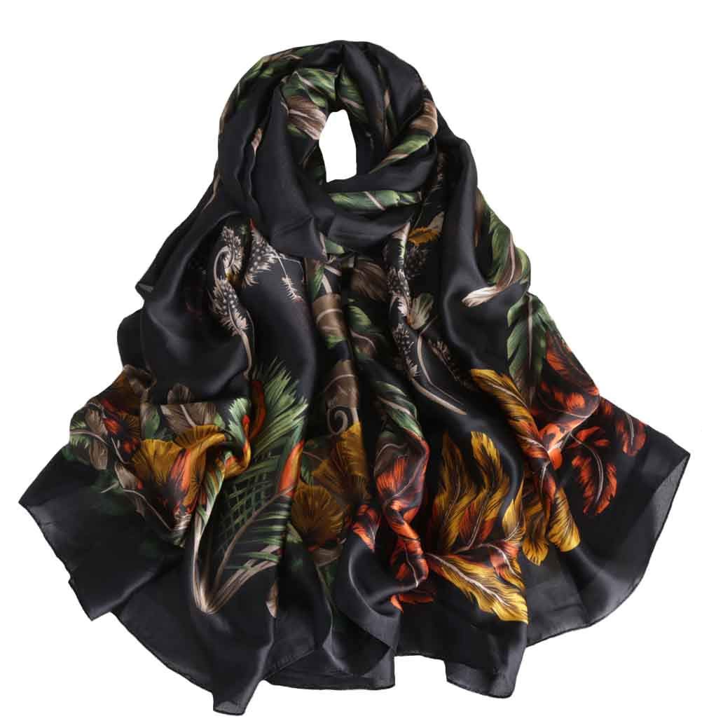 AcotavieScarfs for Women Fashion Scarves Long Satin Silk Feeling Scarf Lightweight Sunscreen Shawls