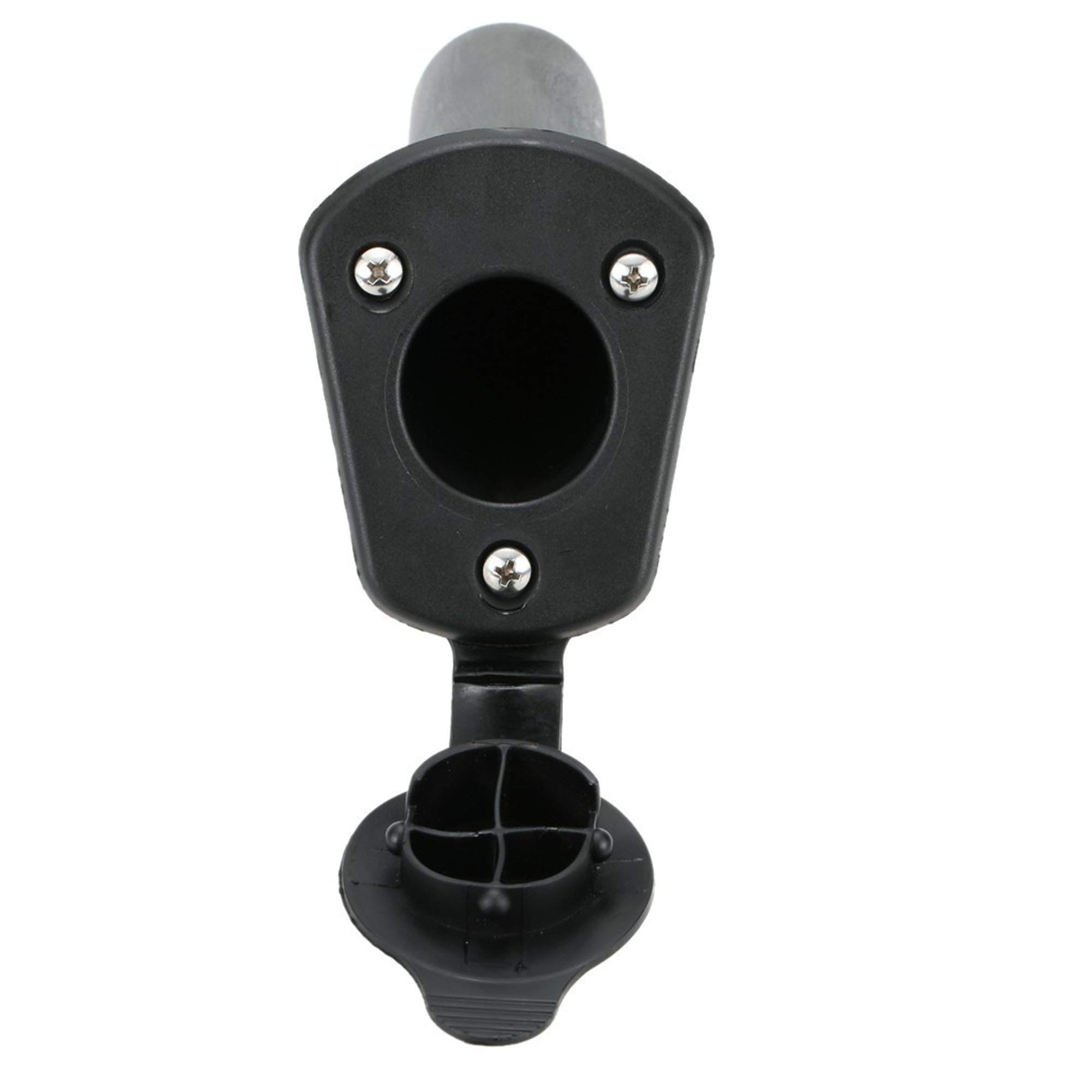 Snowtain 2Pcs Supports De Canne à Pêche Encastrés - Porte-Canne Bateau En Plastique Robuste, Idéal Pour Kayak, Canoë Et Pêche En Mer