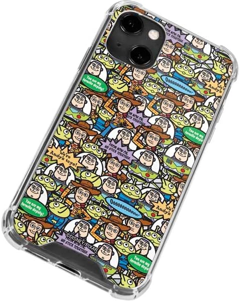 Skinit Clear Phone Case Compatible with iPhone 13 - Officially Licensed Disney Toy Story Characters Collage Pattern Design