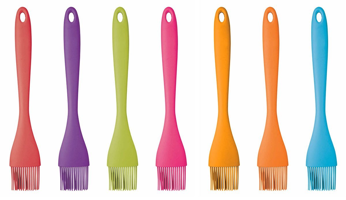 KitchenCraft Colourworks Silicone Basting/Pastry Brush, 26 cm - Red - Image 3