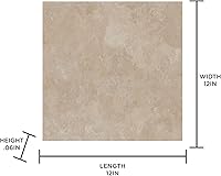 Vista 7 de FloorPops FP3325 Canyon - Azulejos para suelo Peel & Stick, color marrón