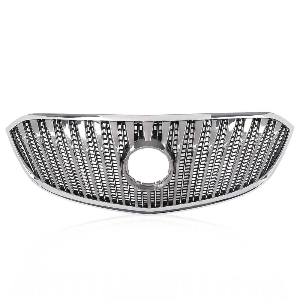 PIT66 Front Bumper Grille Grill Fit Buick Lacrosse 2014-2016 Chrome | Front Bumper Grille Grill Compatible with Buick Lacrosse 2014 2015 2016 Chrome 90766426 GM1200705