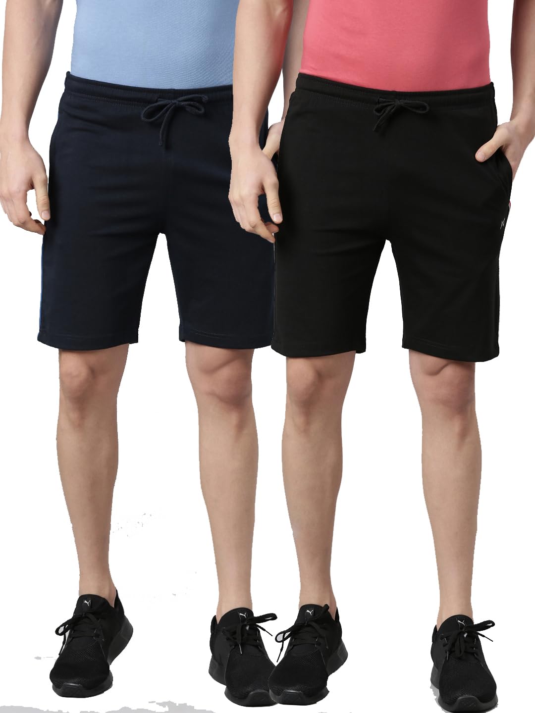 Bermuda Shorts for Men Pack of 2 Shorts for Men | Stretchable Shorts for Men with Side Pockets | Anti-Odour, Regular fit, Men’s Sports Shorts-image-46