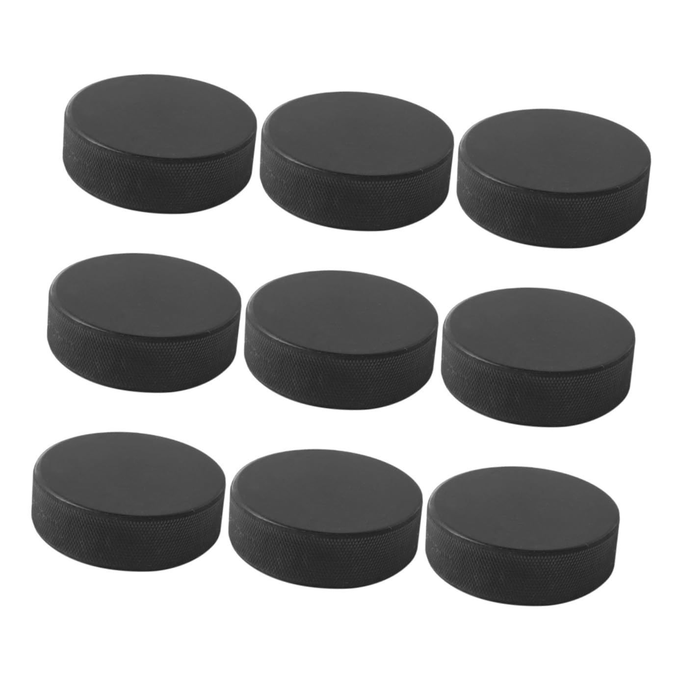 Palet Réglem en Taire Officiel de Hockey sur Glace 9 Pièces en Caoutchouc