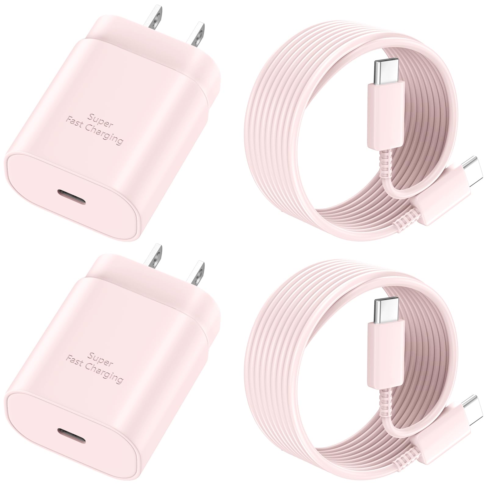Phone 17 16 Pro Max Charger Fast Charging Block, 30W Phone 17/16 Pro Max USB C Fast Charger with 10 FT Type C Fast Charging Long Cable Cord for