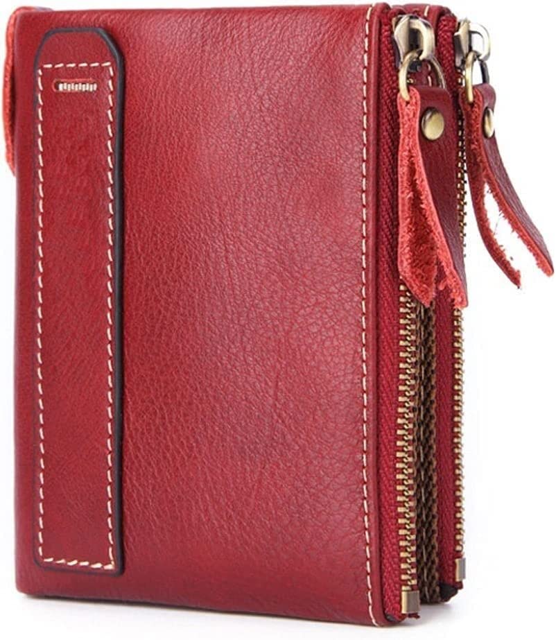 Card Wallets Women's Leather Wallet Female Coin Purse Genuine Leather Short Ladies Clutch Purses ID Card Holder Money Bags2
