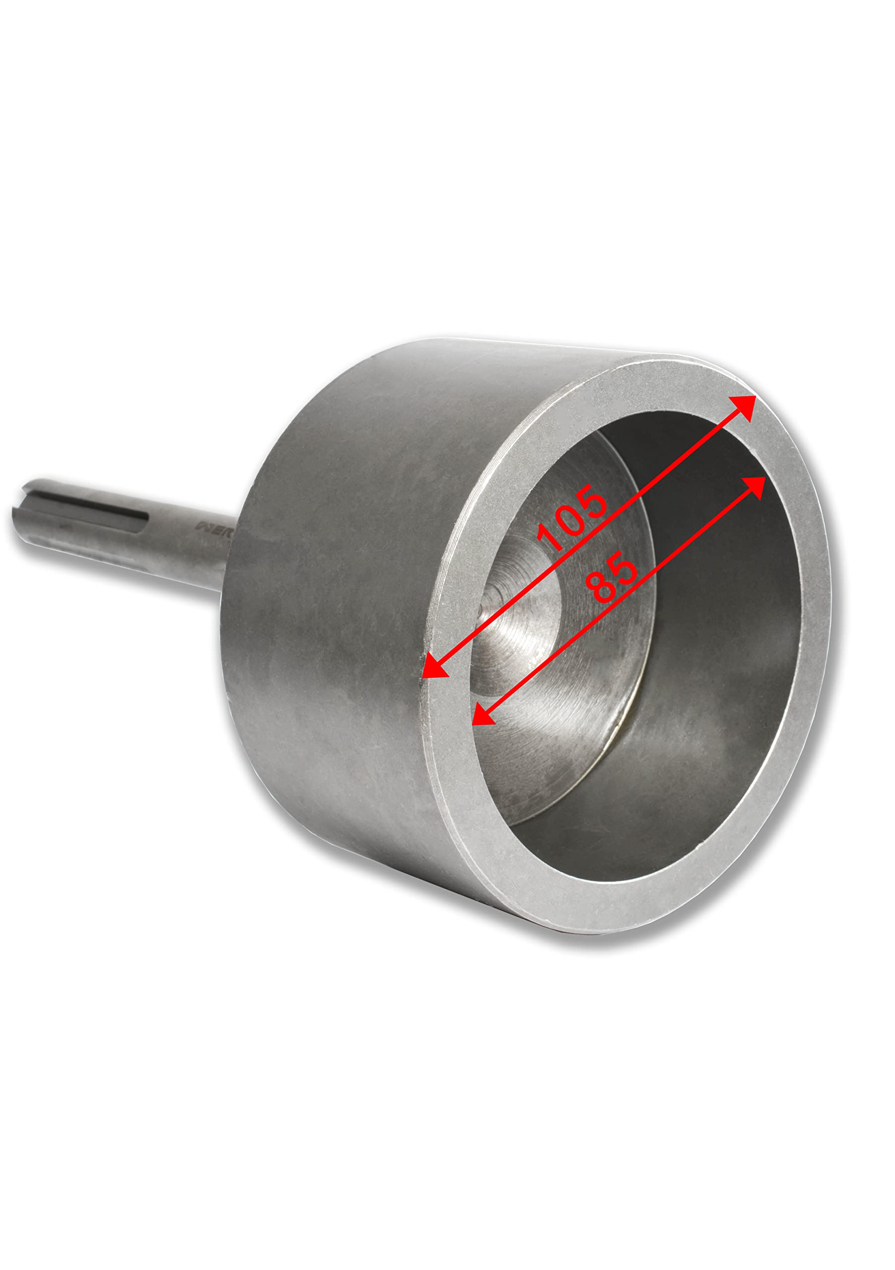 WERHE® Enfonce-poteau SDS Max 85 mm – Pour enfoncer rapidement des Star Pickets avec un marteau de démolition – Robuste en acier au chrome-vanadium