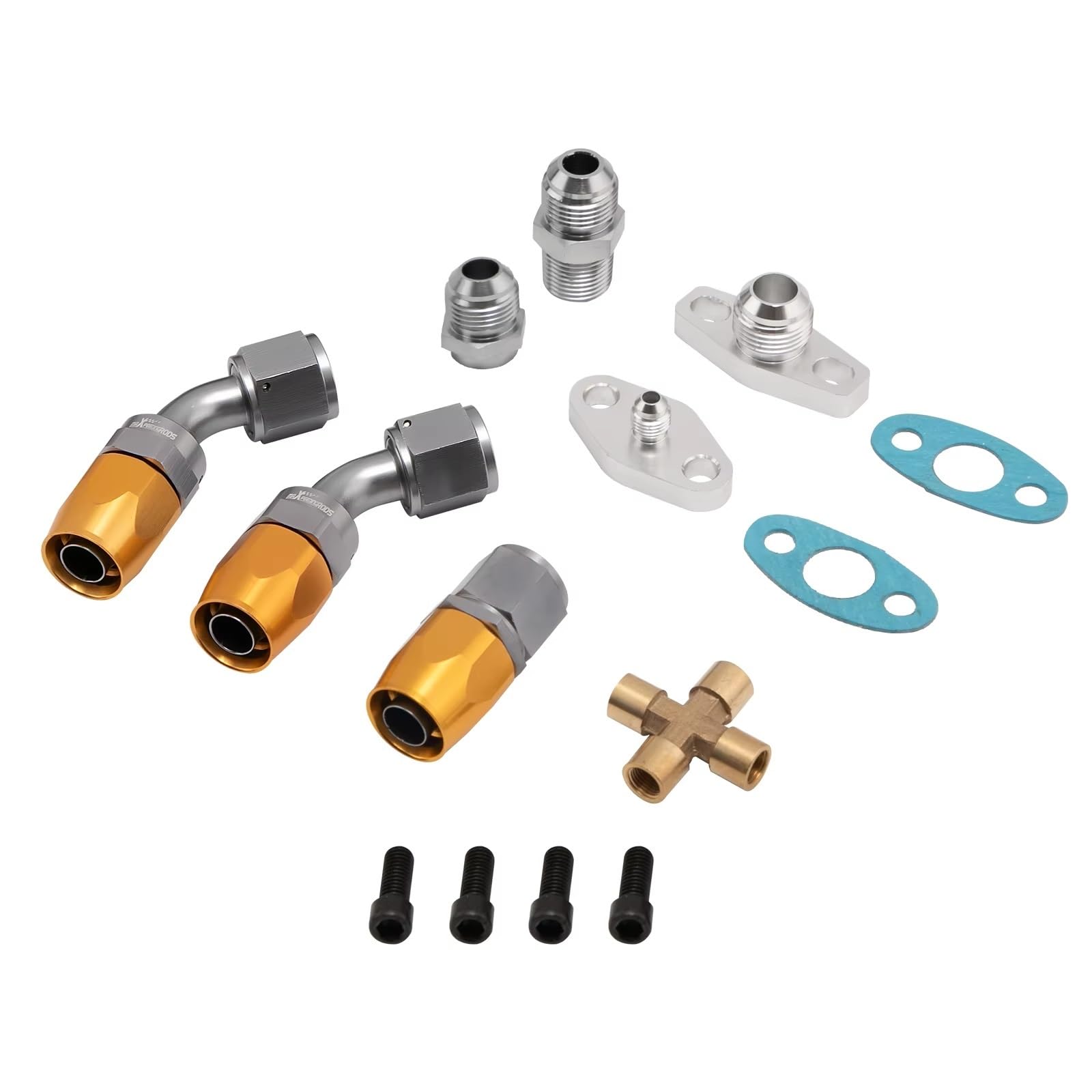 Ricambi Auto Compatibile con Tutti I Motori A 4/6 Cilindri E 2.5L-6.0L Turbocompressore Universale Billet GT35 GT3582 con Applicazione di Linee