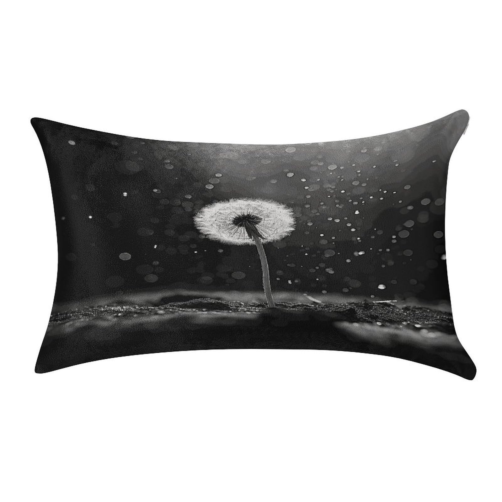 Fekiloot Style Dandelion Black And White Pillow Covers Home Decor Pillow Cases